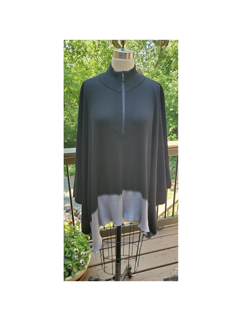 Lululemon On The Go Merino Wool Poncho Oversized Zip High Neck OS